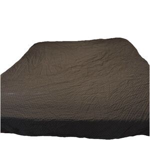Calvin Klein Brown 100% Cotton Duvet Set 2 Shams Textured Polka Dot Cottage Boho